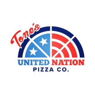 Tone's United Nation Pizza Co. pizza trailer logo